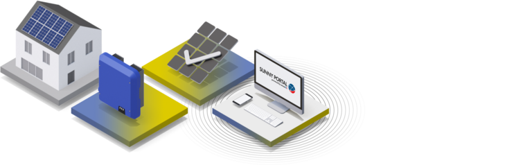 The basis: your SMA Energy System Home with a PV system, SMA Sunny Tripower or Sunny Boy inverter with SMA ShadeFix and SMA Monitoring (optional)
